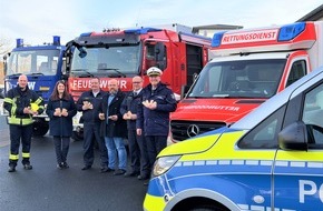 #sicherimDienst: #sicherimDienst: Schnelle Unterstützung im Einsatz / Polizei, Feuerwehr und Rettungskräfte werden mit Türkeilen ausgestattet