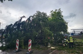 Feuerwehr Radolfzell: FW-Radolfzell: Unwetterlage fordert Feuerwehr