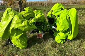 Kreisfeuerwehrverband Landkreis Leipzig: FW LK Leipzig: Ausbildung des CBRN Erkundungszug des Katastrophenschutzes Landkreis Leipzig