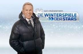 SAT.1: Wer holt die Gold-Medaille? "Die Winterspiele der Stars" mit Natalia Wörner, Hannes Jaenicke, Johann Lafer, Anni Friesinger, Marie Bäumer, Jimi Blue Ochsenknecht, Sandy Mölling (mit Bild)