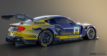 HRT Ford Performance tritt 2025 mit dem Mustang GT3 in der DTM und beim 24-Stunden-Rennen am Nürburgring an