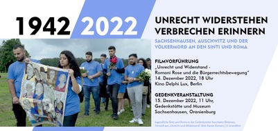 Zentralrat Deutscher Sinti und Roma: Filmvorführung und Gedenkveranstaltung in Erinnerung an die Opfer des NS-Völkermordes an den Sinti und Roma