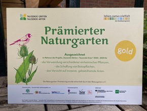 „Gold“ für zwei Berliner Naturparadiese