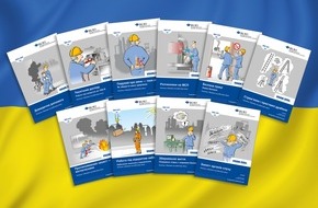Berufsgenossenschaft Rohstoffe und chemische Industrie (BG RCI): Unterweisungsmaterial auf ukrainisch / Publikationen der BG RCI überwinden Sprachbarrieren im Arbeitsschutz