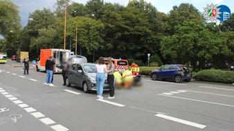 Polizeipräsidium Oberhausen: POL-OB: Auto gegen Fahrrad - Alkoholisierter Fahrradfahrer verletzt