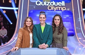 ARD Das Erste: Shooting-Stars gegen den "Quizduell-Olymp": Cristina do Rego und Nilam Farooq zu Gast bei Esther Sedlaczek am Freitag, 3. Februar, 18:50 Uhr im Ersten