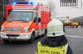 Feuerwehr Iserlohn: FW-MK: Treppensturz mit Folgen