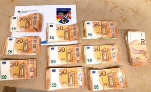 Bundespolizeidirektion Sankt Augustin: BPOL NRW: Bundespolizei stellt fast 60.000 Euro von unbekannter Herkunft sicher - Clearingverfahren wird eingeleitet
