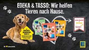EDEKA ZENTRALE Stiftung & Co. KG: Starker Einsatz für den Tierschutz: EDEKA unterstützt entlaufene Hunde durch Kooperation mit TASSO e.V.
