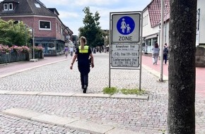 Polizeiinspektion Rotenburg: POL-ROW: ++ Radfahrer und Fahrer von E-Scootern in der Fußgängerzone - Polizei verstärkt Kontrollen ++