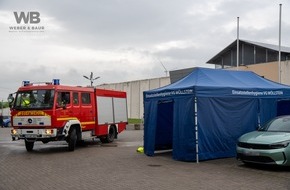 Brand- und Katastrophenschutz Alzey-Worms: FW Alzey-Worms: Brand in der Justizvollzugsanstalt Rohrbach - Feuerwehr verhindert Ausbreitung und rettet mehrere Personen