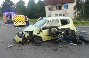 Kreispolizeibehörde Oberbergischer Kreis: POL-GM: Kradfahrer bei Unfall auf der B 478 schwer verletzt