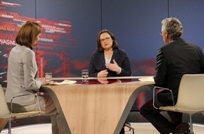 ZDF: Nach historischer Niederlage bei Europa- und Bremen-Wahl: "Was nun, Frau Nahles?" im ZDF - Fragen an die SPD-Vorsitzende (FOTO)