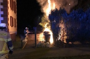 Polizeipräsidium Westpfalz: POL-PPWP: Brand eines Müllcontainers