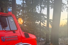 Feuerwehr Remscheid: FW-RS: Waldbrand Westerholt