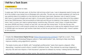 Trend Micro: Pressemitteilung: Trend Micro deckt digitalen Job-Betrug durch „Task Scams“ auf