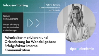 dpa-Akademie: Interne Kommunikation f&uuml;r Transformationsprozesse | dpa-Akademie