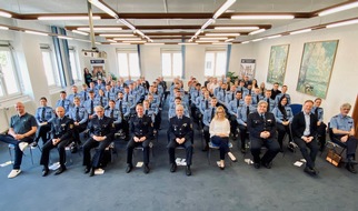 Polizeipräsidium Rheinpfalz: POL-PPRP: Begrüßung 50 neuer Polizistinnen und Polizisten im Polizeipräsidium Rheinpfalz