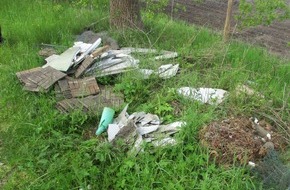 Polizeiinspektion Verden / Osterholz: POL-VER: Abfall illegal entsorgt (siehe Foto)