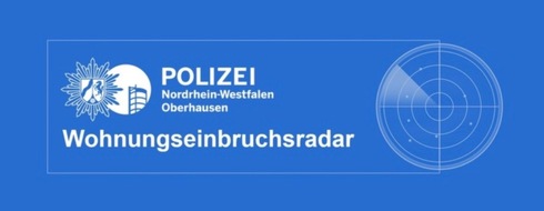 Polizeipräsidium Oberhausen: POL-OB: Wohnungseinbruchsradar in Oberhausen