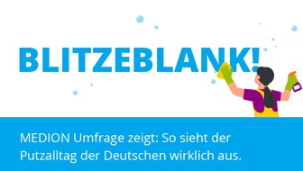 MEDION: Blitzeblank! 37 Prozent der Deutschen putzen jeden Tag