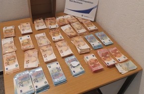 Bundespolizeiinspektion Bad Bentheim: BPOL-BadBentheim: Bargeldschmuggel: Bundespolizei entdeckt rund 21.500 Euro