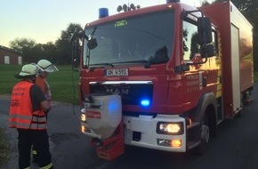 Freiwillige Feuerwehr Werne: FW-WRN: Lange Ölspur beschäftigt Feuerwehr