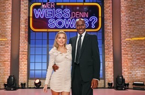 ARD Das Erste: Das talentierte Superduell: Sylvie Meis und Bruce Darnell bei "Wer weiß denn sowas?" / Das Wissensquiz vom 15. bis 19. April 2024, um 18:00 Uhr im Ersten