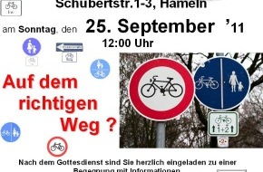 Polizeiinspektion Hameln-Pyrmont/Holzminden: POL-HM: Einladung zum ökumenischen Verkehrsgottesdienst