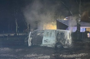 Polizei Aachen: POL-AC: Auto und Sperrmüll brennen im Nordkreis