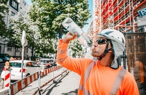 BG BAU Berufsgenossenschaft der Bauwirtschaft: BG BAU beteiligt sich an Hitzeaktionstag am 4. Juni