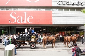 Lokales Wasser 37: Lokales Wasser 37: hält CO2-frei Einzug im Globus Zürich Bahnhofstrasse