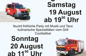 Freiwillige Feuerwehr Menden: FW Menden: Einladung zum Feuerwehrfest Halingen