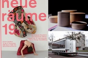 NR Neue Räume AG: Internationale Interior Design Ausstellung "neue räume 19" Einladung zur Presse-Preview am 13. 11. 2019 um 17.00