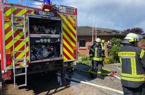 Kreisfeuerwehrverband Segeberg: FW-SE: Feuer in einem Bungalow nach Blitzeinschlag