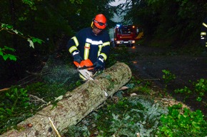 KFV-CW: Kleiner Tornado zog durch Calwer Stadtgarten. Unwetter über Neuweiler, Bad Teinach-Zavelstein und Calw.