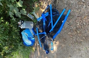 Polizeidirektion Bad Segeberg: POL-SE: Tornesch - Trampolin und Pool im Wischmöhlenweg abgelagert