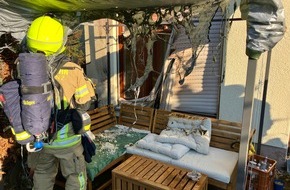 Feuerwehr Konstanz: FW Konstanz: Brand an einem Gebäude
