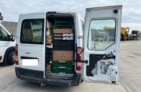 Polizei Dortmund: POL-DO: Lebensmittel Kleintransporter mit einer Tonne Überladung angehalten