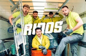 Joyn: Marc Eggers, Tim Gabel, Sascha Hellinger, Inscope, Rewi -"Die Rinos" werden zu Umzugshelfern und Partymanagern ab Sonntag, 26. Mai, auf Joyn