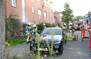 Feuerwehr Pulheim: FW Pulheim: Kellerbrand in Mehrfamilienhaus