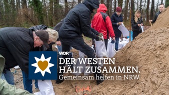 WDR Westdeutscher Rundfunk: WDR-Aktionstag: "DER WESTEN HÄLT ZUSAMMEN. Gemeinsam helfen in NRW."