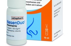 ratiopharm GmbH: Kritische Inhaltsstoffe: Konservierungsmittel im Nasenspray / Nase befreien mit einem guten Gefühl