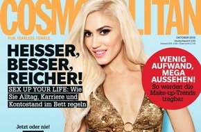 Bauer Media Group, Cosmopolitan: Gwen Stefanie (46) in COSMOPOLITAN: "Ich habe verzweifelt nach Inspiration für neue Songs gesucht"