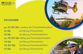 Polizeipräsidium Ravensburg: PP Ravensburg: Tag der offenen Tür beim Polizeirevier Überlingen am Sonntag, 15.10.2023