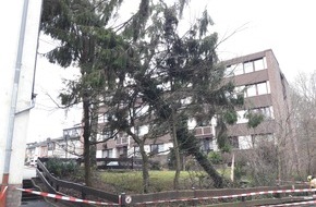 Feuerwehr Stolberg: FW-Stolberg: Sturmtief Friederike trifft Stolberg