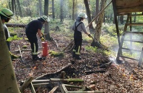 Feuerwehr Schermbeck: FW-Schermbeck: Torfbrand im Wald
