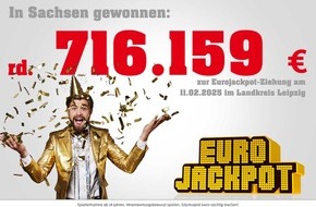 Sächsische Lotto-GmbH: Glückssträhne geht weiter: Erneuter Eurojackpot-Hochgewinn in Sachsen