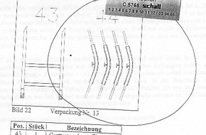 Polizei Düren: POL-DN: 030526 -1- Alu-Rohre gestohlen (Foto)