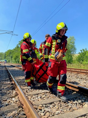 FW-Velbert: Großübung der Deutschen Bahn und Feuerwehr Velbert